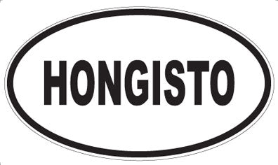 HONGISTO - Oval Sticker