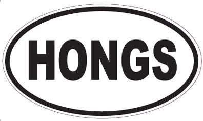 HONGS - Oval Magnet