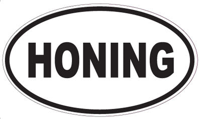 HONING - Oval Sticker