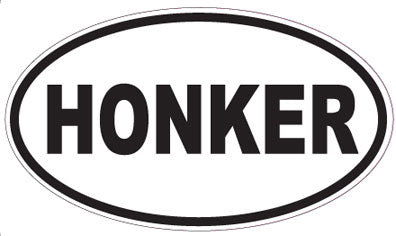 HONKER - Oval Sticker