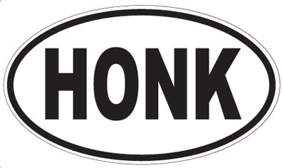 HONK - Oval Sticker