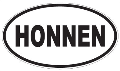 HONNEN - Oval Magnet