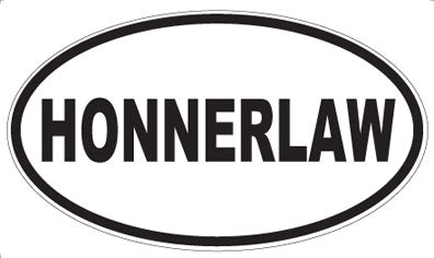 HONNERLAW - Oval Magnet
