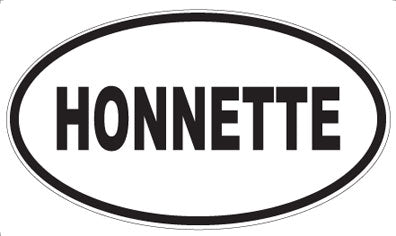 HONNETTE - Oval Magnet