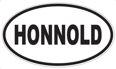 HONNOLD - Oval Magnet