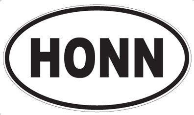 HONN - Oval Magnet