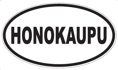 HONOKAUPU - Oval Magnet