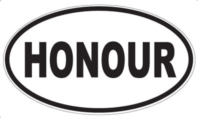 HONOUR - Oval Magnet