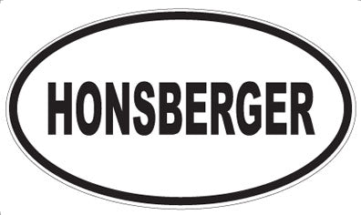 HONSBERGER - Oval Magnet
