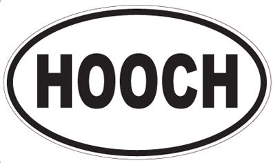 HOOCH - Oval Sticker