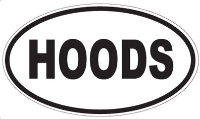 HOODS - Oval Sticker
