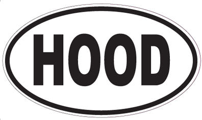 HOOD - Oval Sticker