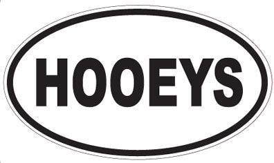 HOOEYS - Oval Sticker