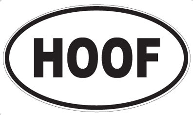HOOF - Oval Magnet
