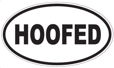 HOOFED - Oval Sticker