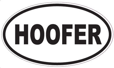 HOOFER - Oval Sticker