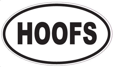 HOOFS - Oval Magnet