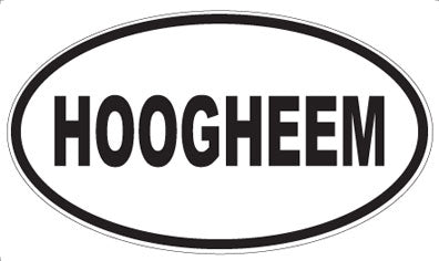 HOOGHEEM - Oval Sticker