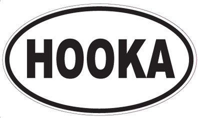 HOOKA - Oval Sticker