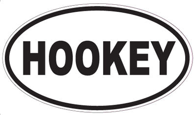 HOOKEY - Oval Sticker