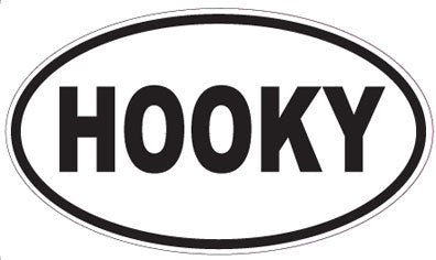 HOOKY - Oval Sticker