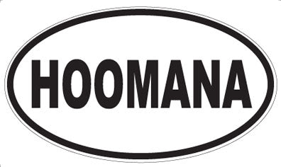 HOOMANA - Oval Sticker