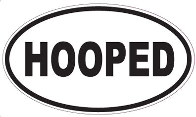 HOOPED - Oval Sticker