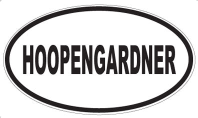 HOOPENGARDNER - Oval Magnet