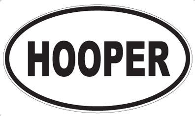 HOOPER - Oval Magnet