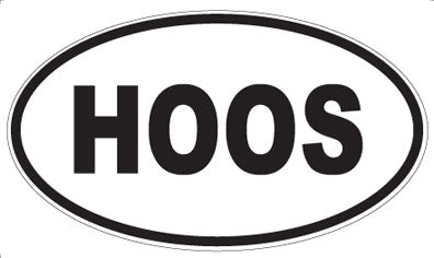 HOOS - Oval Magnet