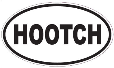 HOOTCH - Oval Sticker