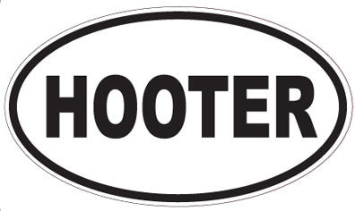 HOOTER - Oval Sticker
