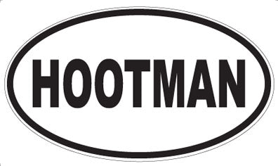 HOOTMAN - Oval Magnet