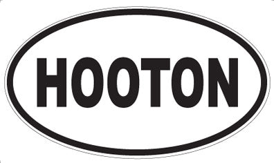 HOOTON - Oval Magnet