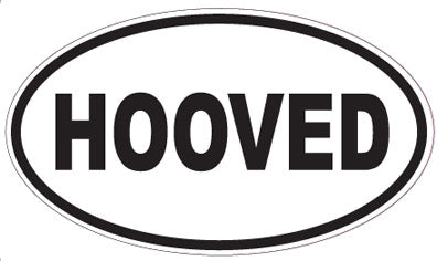 HOOVED - Oval Sticker