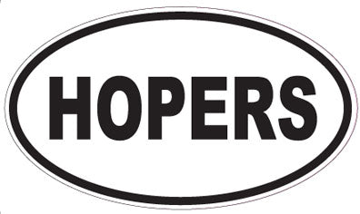 HOPERS - Oval Sticker