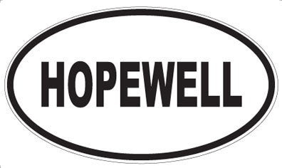 HOPEWELL - Oval Magnet