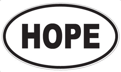 HOPE - Oval Magnet