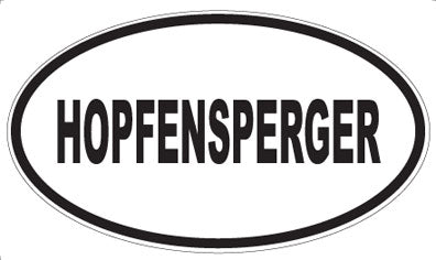 HOPFENSPERGER - Oval Magnet
