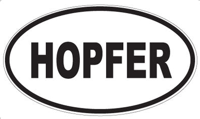 HOPFER - Oval Magnet