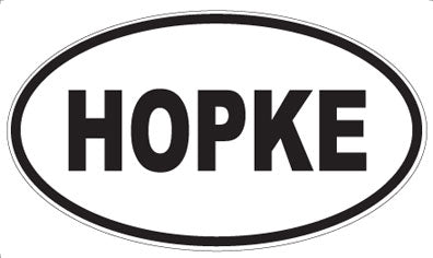 HOPKE - Oval Magnet