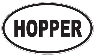 HOPPER - Oval Magnet