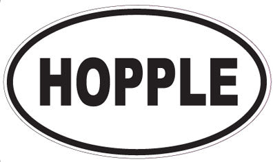 HOPPLE - Oval Sticker