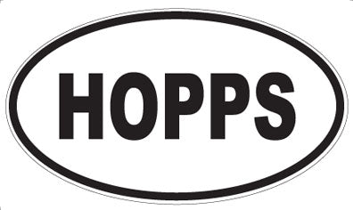HOPPS - Oval Magnet