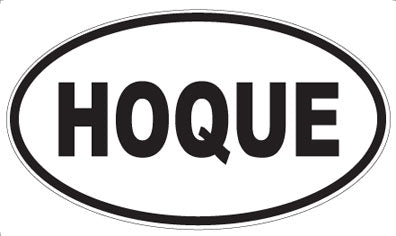 HOQUE - Oval Magnet