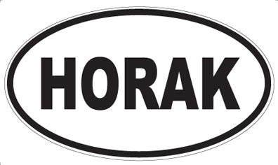 HORAK - Oval Magnet