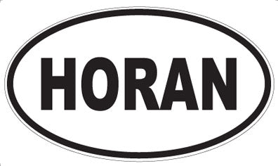 HORAN - Oval Sticker