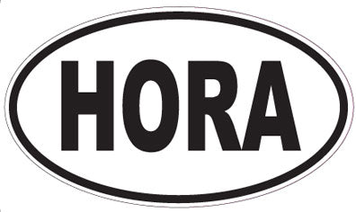 HORA - Oval Sticker