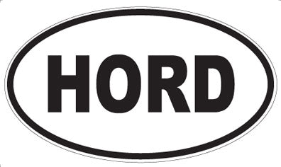 HORD - Oval Sticker