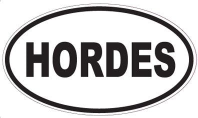 HORDES - Oval Sticker
